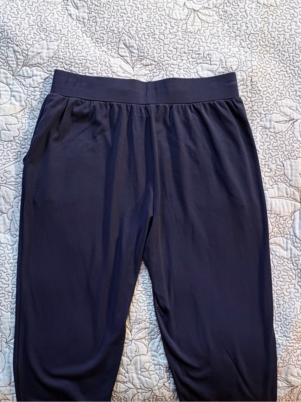 ☀️Cozy Earth Brushed Bamboo Jogger Pants Navy Blue Lounge Athleisure Sz M🧡 - Picture 7 of 11
